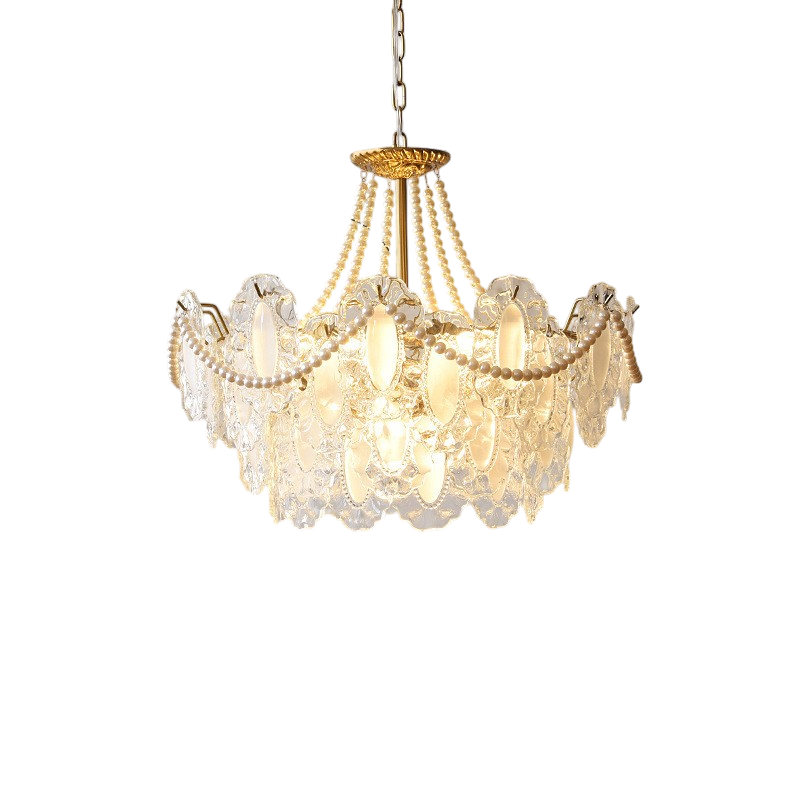 Lampadario in cristallo francese