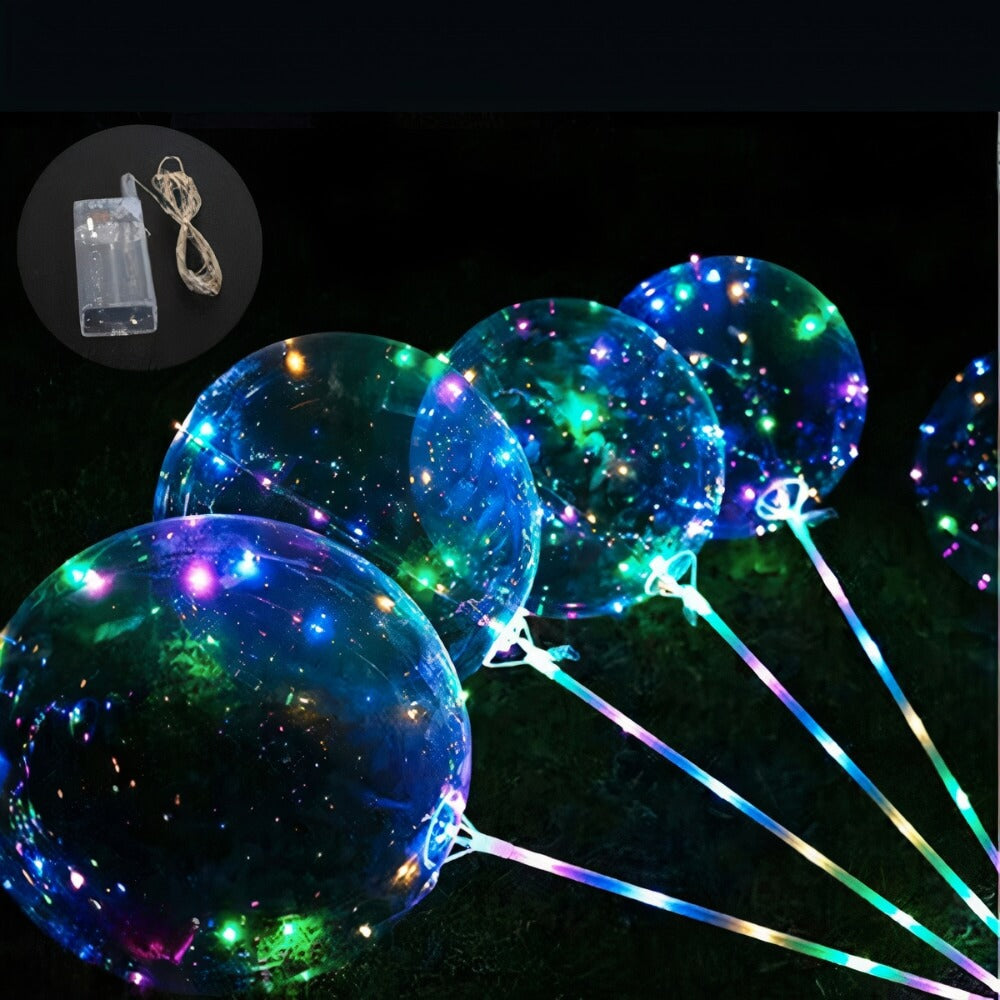 Ballons Lumineux Multicolores pour une Décoration Festive et Colorée travel b