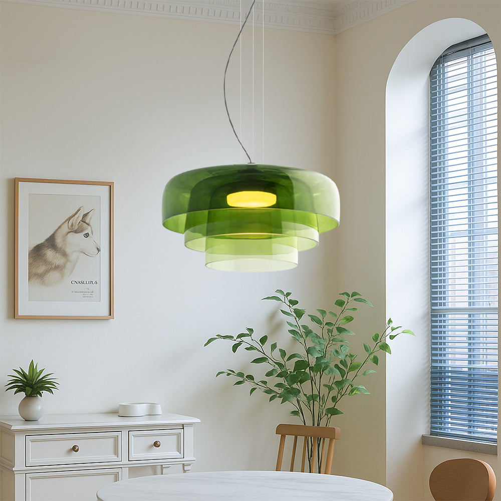Lampada a sospensione in vetro