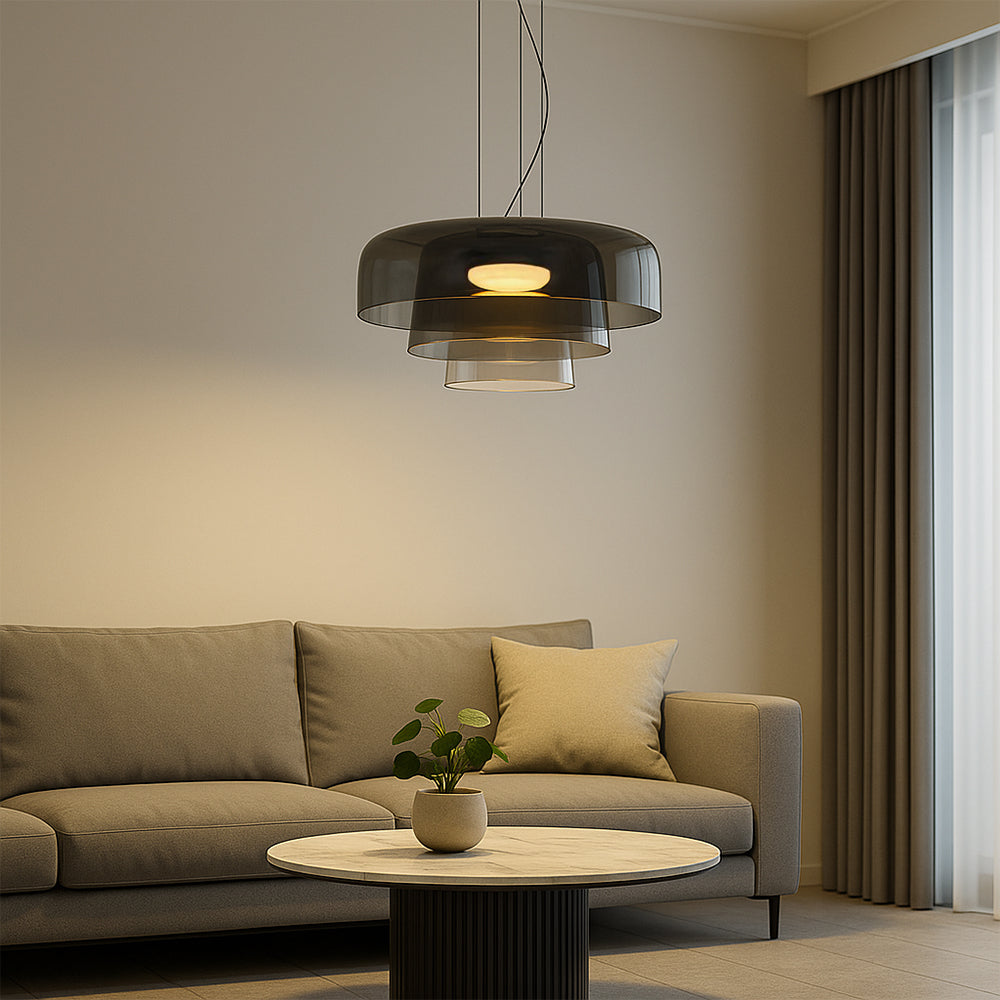 Lampada a sospensione in vetro