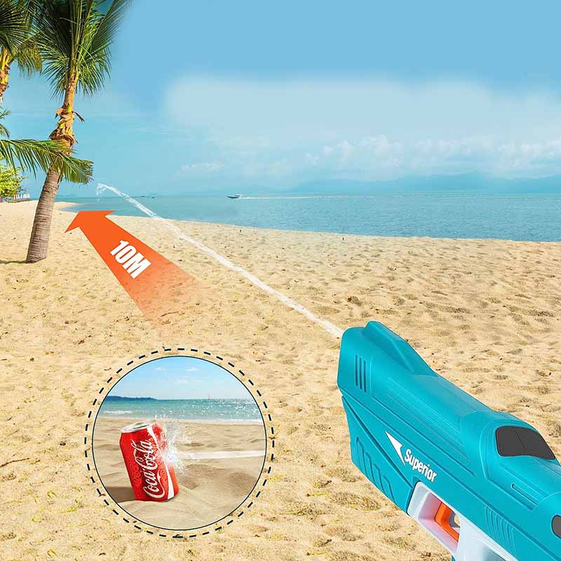 Pistolet à eau électrique pour enfant - Jeu d'eau interactif pour l'été trave