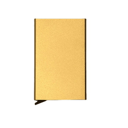 Porte-Cartes Intelligent Or - Accessoire Minimaliste pour une Organisation Pratique
