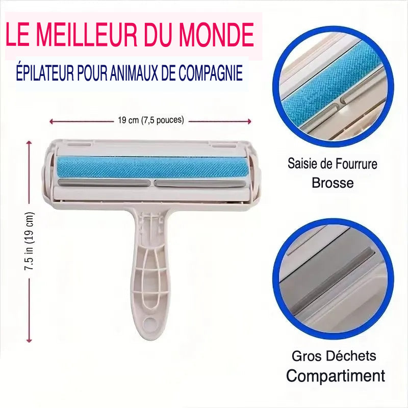 Rouleau effaceur de peluches - Performance durable pour une polyvalence de nettoyage