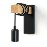 RusticBeam - Applique Murale in Legno e Ferro