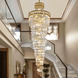 Lampadario moderno per scale in cristallo