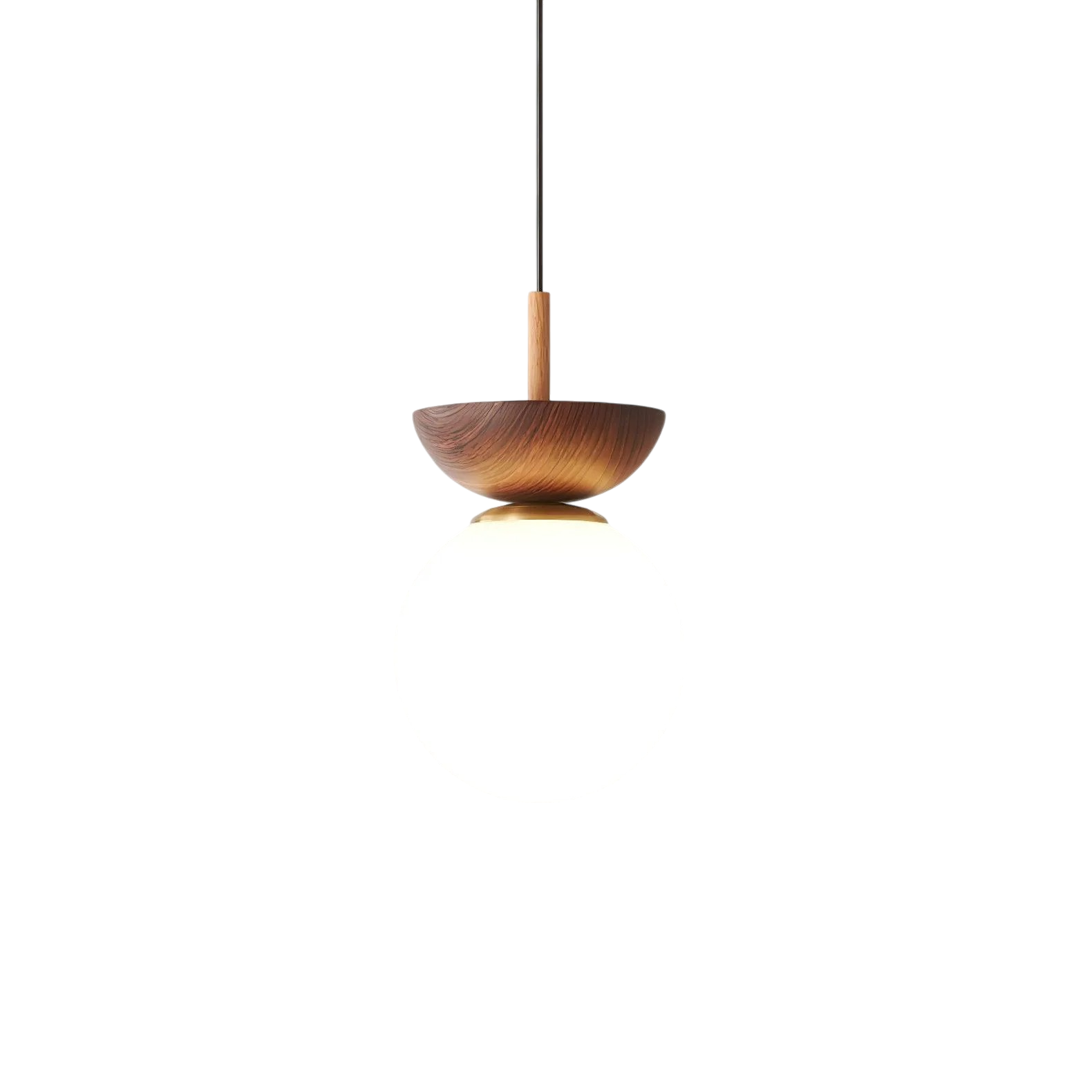 Lampada a sospensione Japandi - aspetto naturale