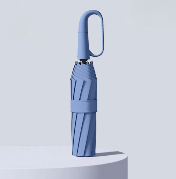 Parapluie Anti-tempête Bleu - Design Compact et Léger pour Randonnée travel b