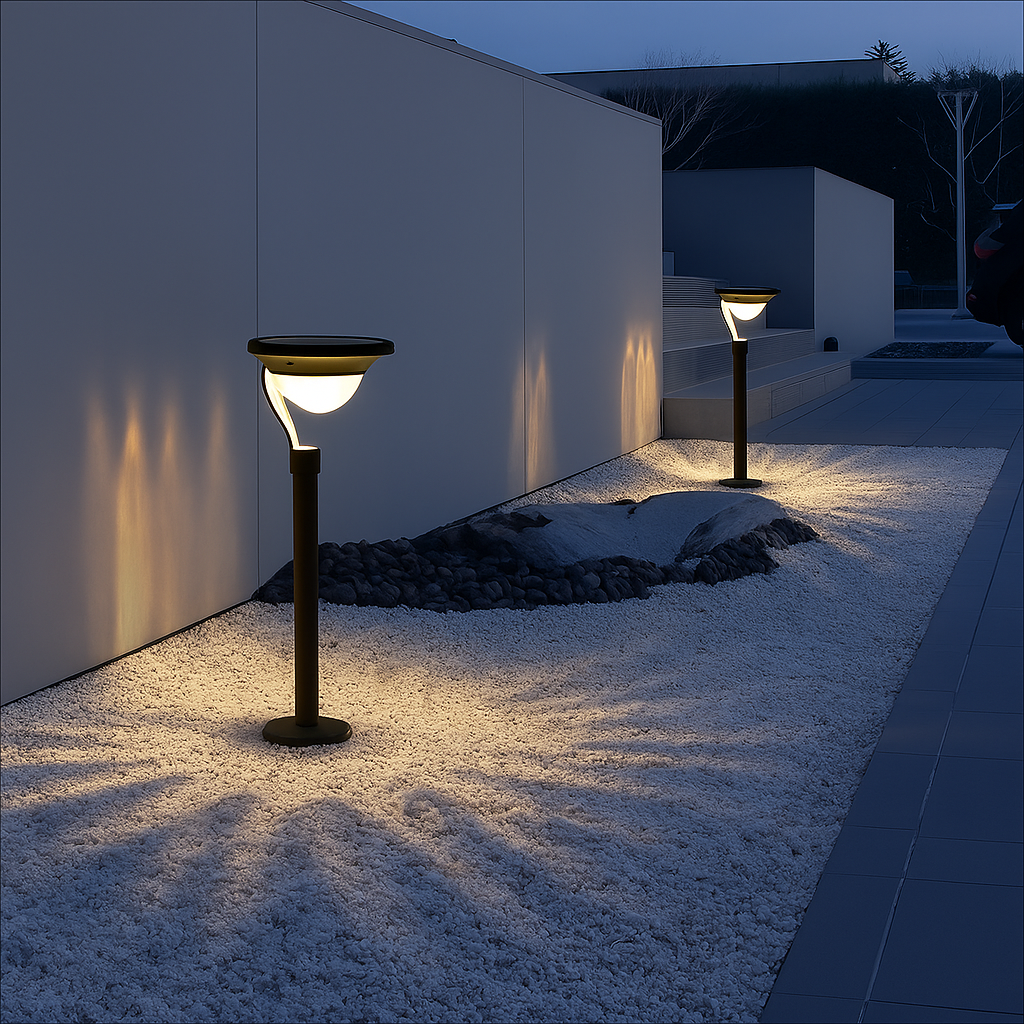 Lampada solare per vialetto