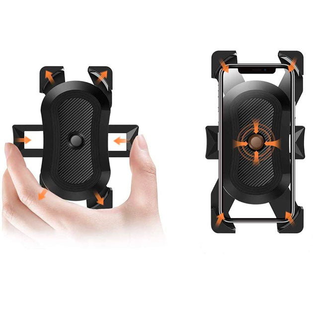 Support de téléphone intelligent pour guidon de vélo et moto avec rotation à degrés, équipement polyvalent