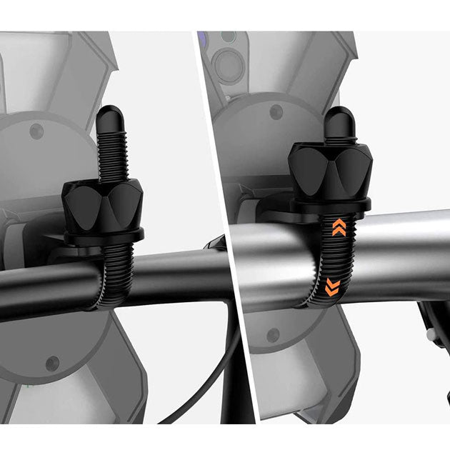 Support universel smartphone pour vélo et moto avec bras auto-ajustables, sécurité maximale