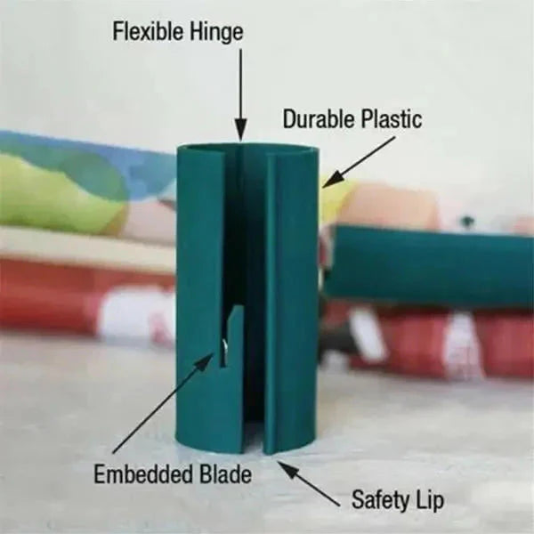 WrapItRight™ - Accessoire coloré pour une découpe précise et une organisation optimale des rouleaux.