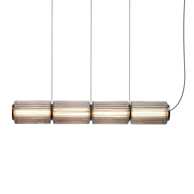 Lampada a sospensione in vetro cilindrico