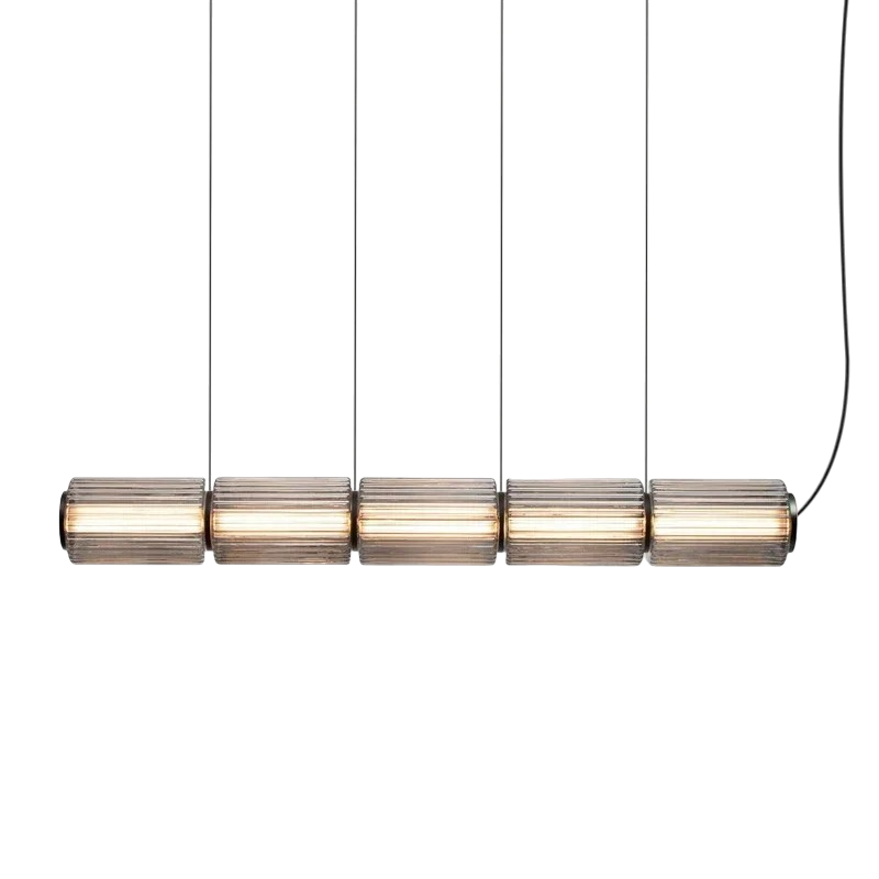Lampada a sospensione in vetro cilindrico