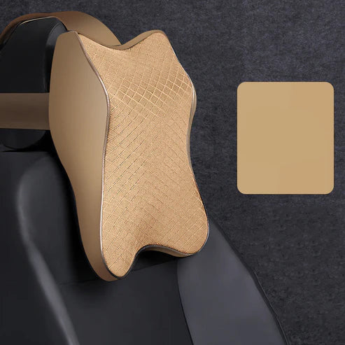 Coussin Appui-Nuque Noir - Soutien Ergonomique pour la Nuque en Voiture trave