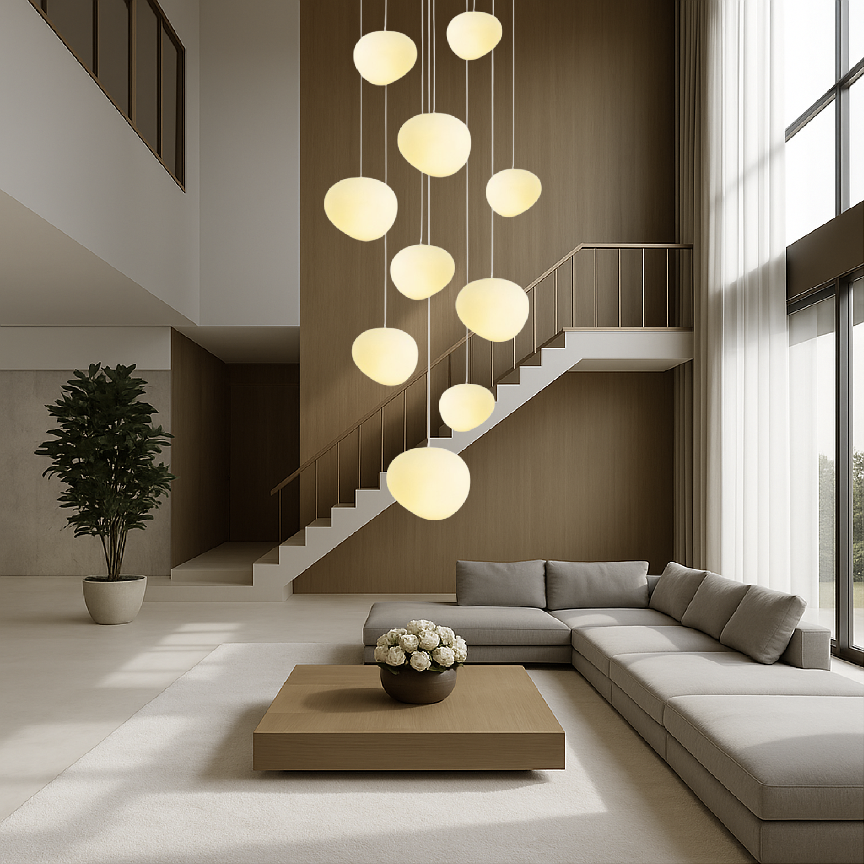 Lampadario da scala nordico creativo