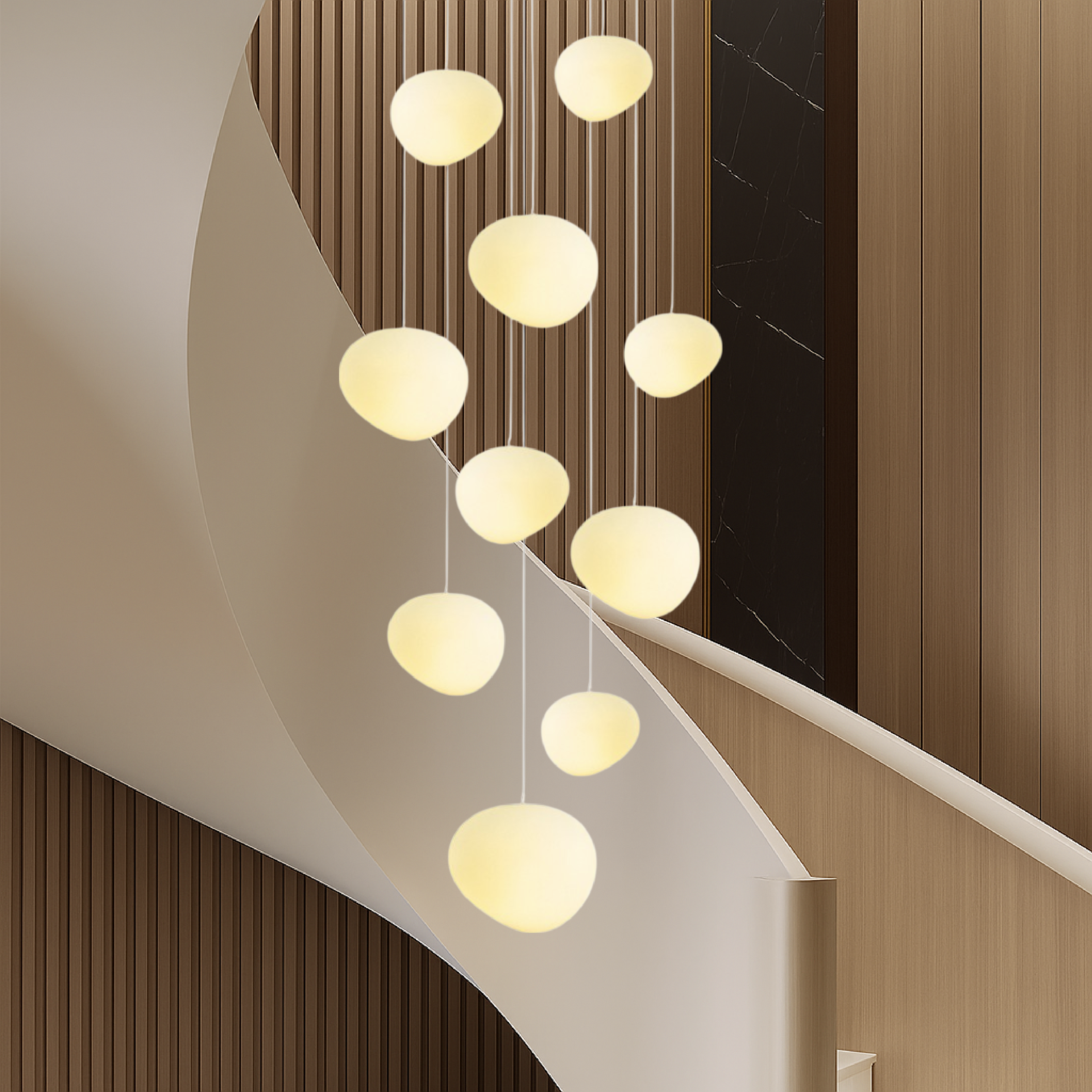 Lampadario da scala nordico creativo