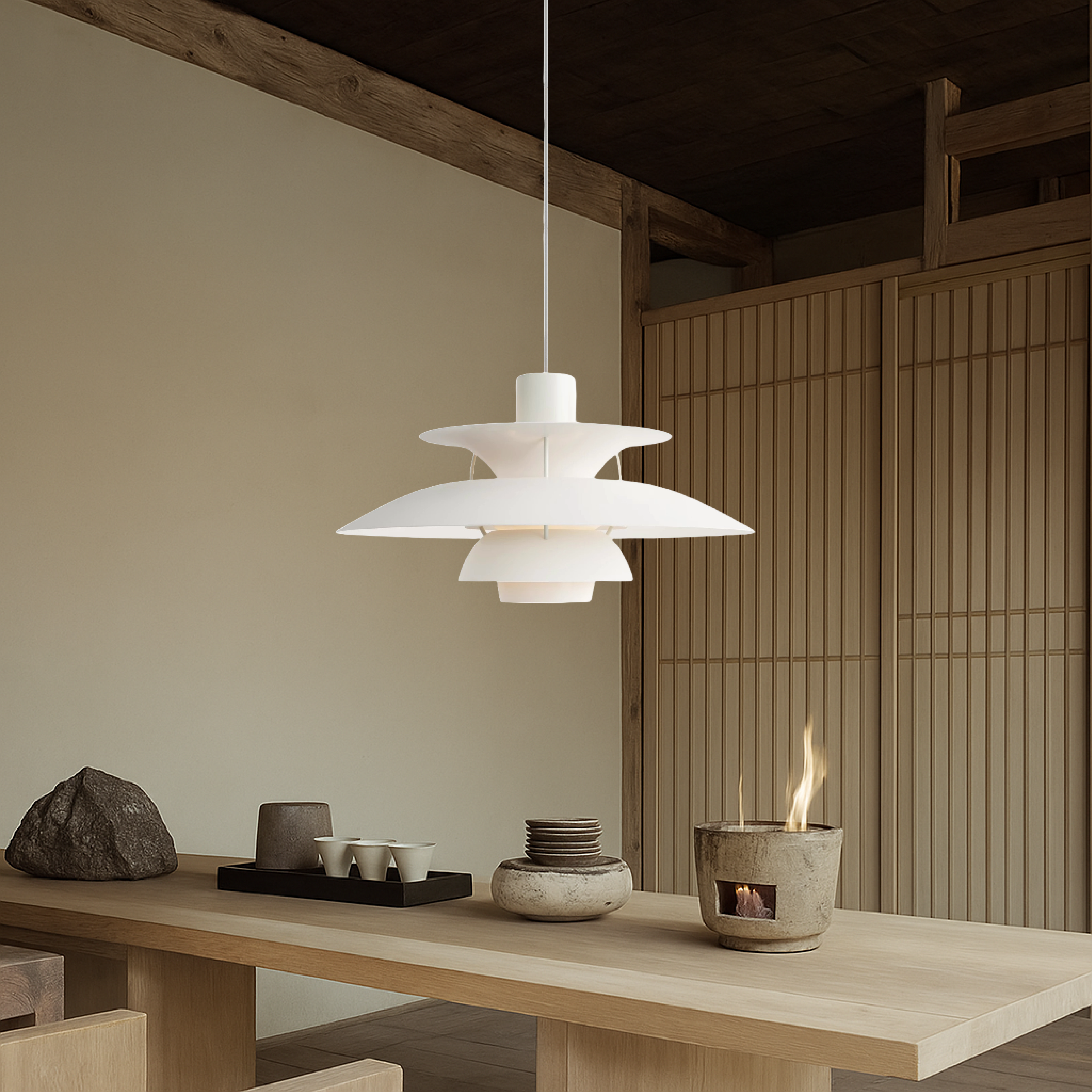Lampada a sospensione multistrato danese