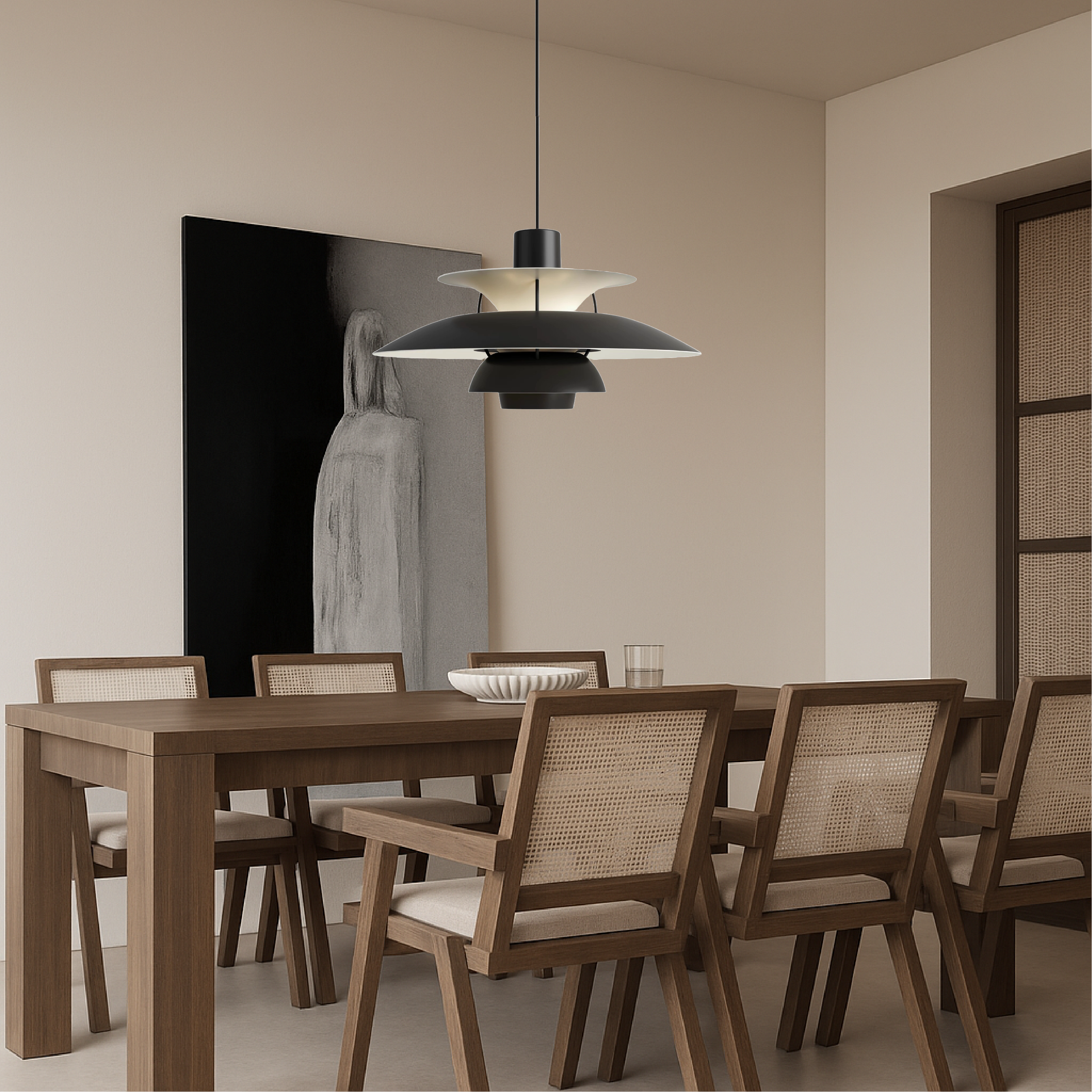 Lampada a sospensione multistrato danese
