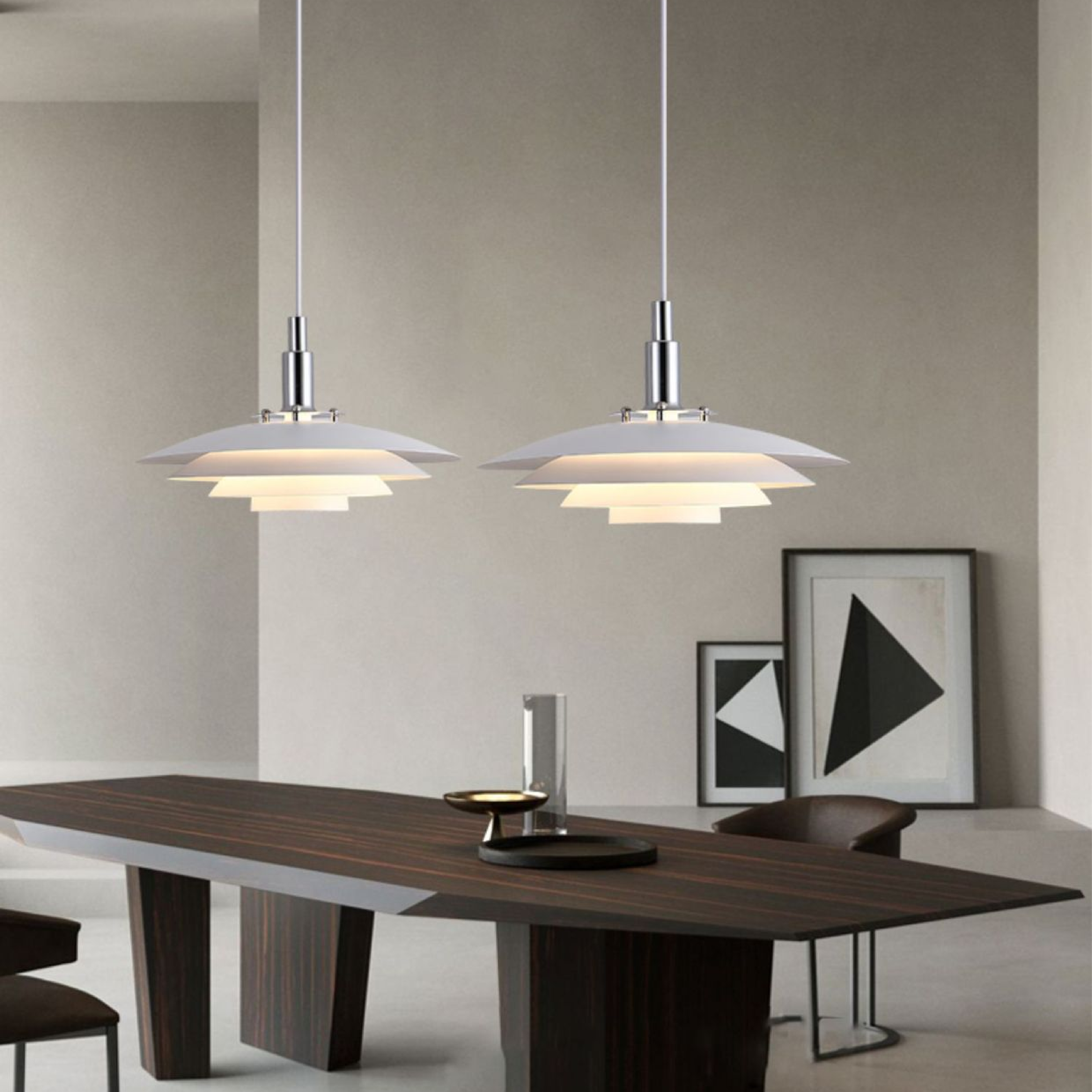 Lampada a sospensione in metallo