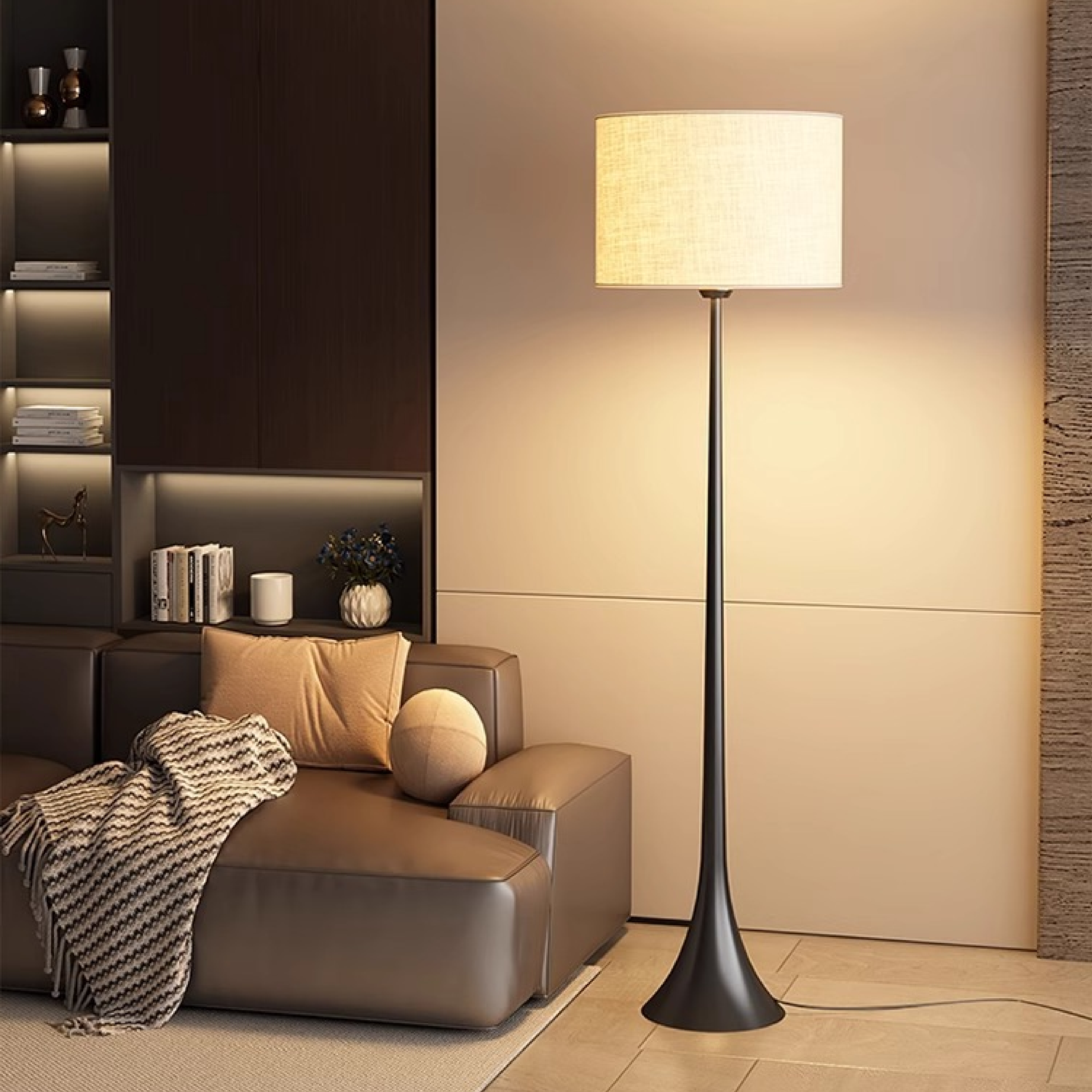 Lampada da terra in seta di Andero