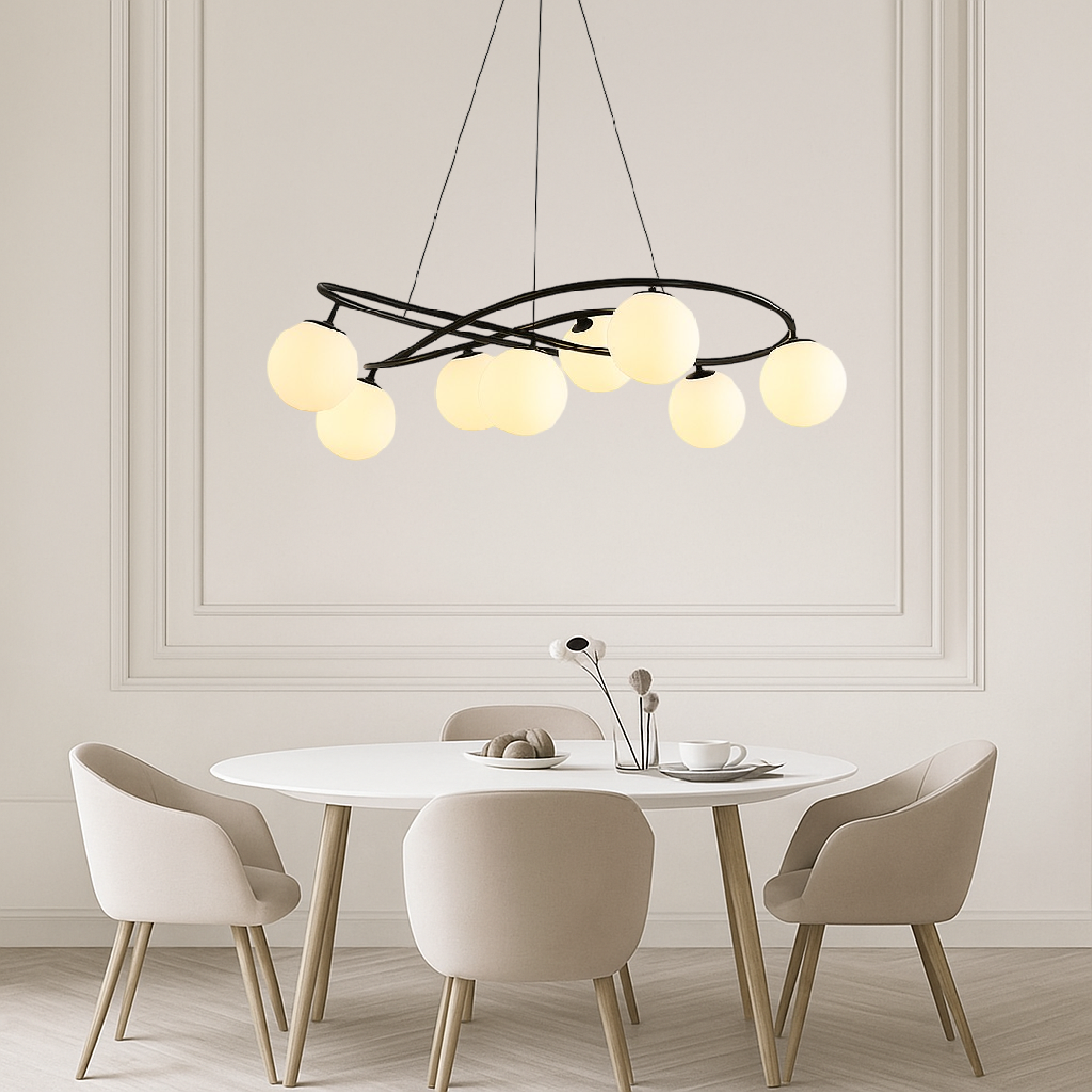 Lampadari retrò nordici neri