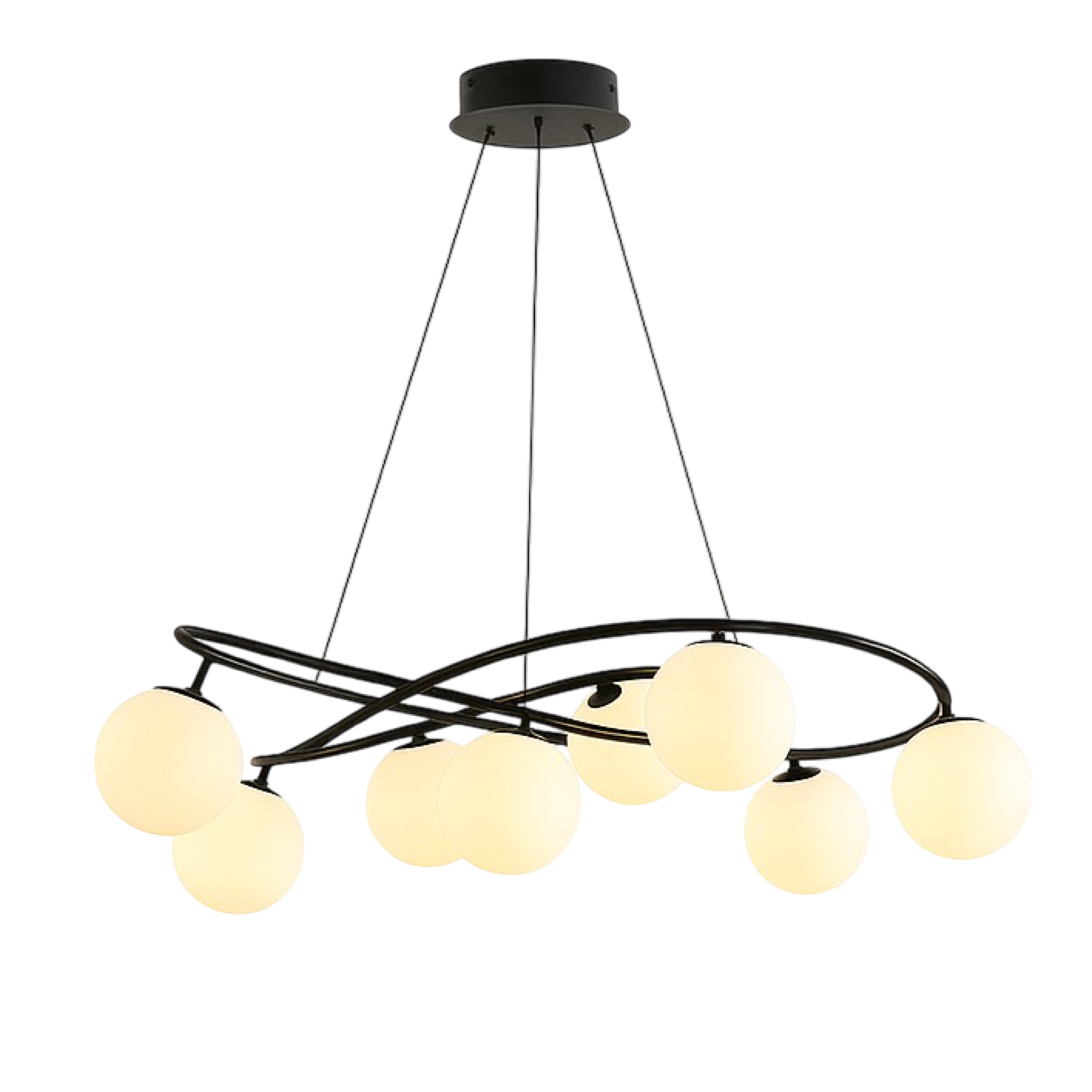 Lampadari retrò nordici neri