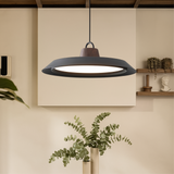 Lampada a sospensione scandinava in legno/metallo