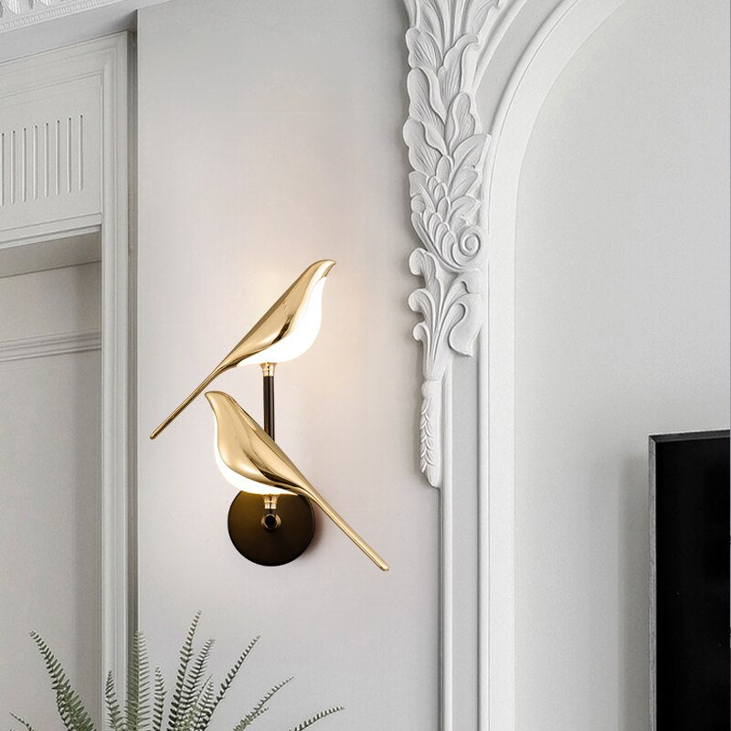 Applique da parete moderna a forma di uccelli di MrBird