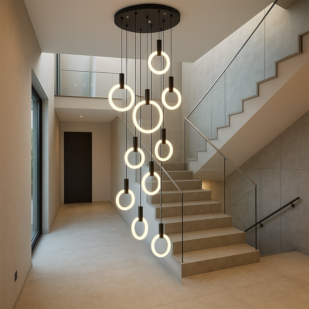 Lustre per scala 7/10 anelli