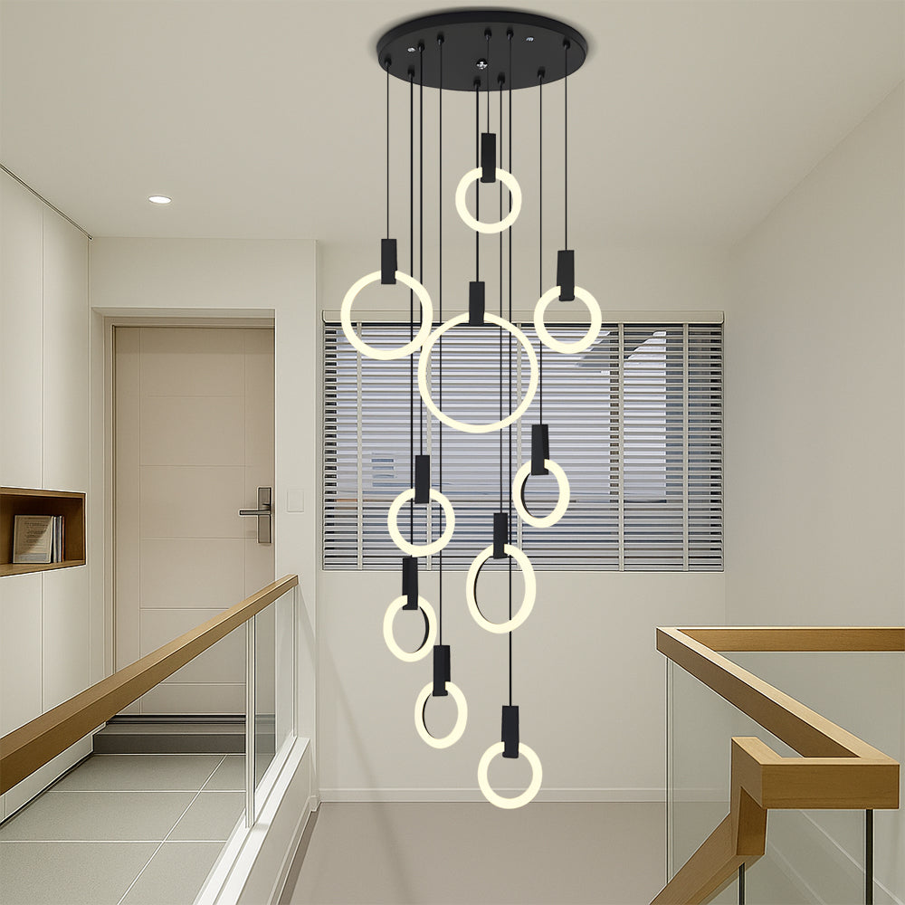 Lustre per scala 7/10 anelli