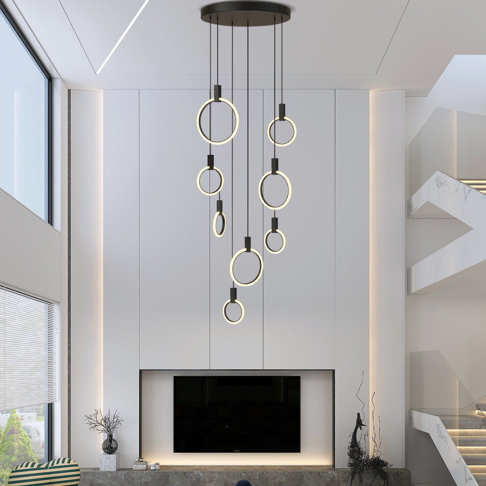 Lustre per scala 7/10 anelli