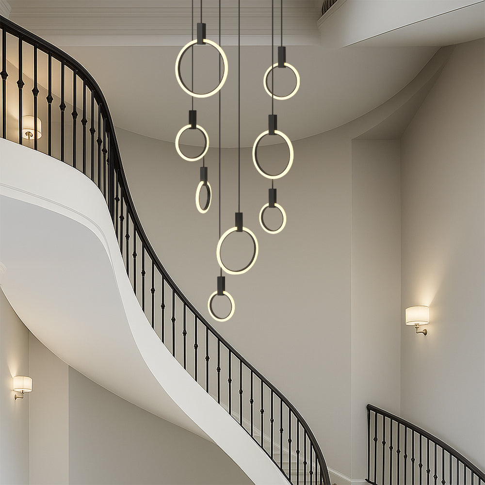 Lustre per scala 7/10 anelli