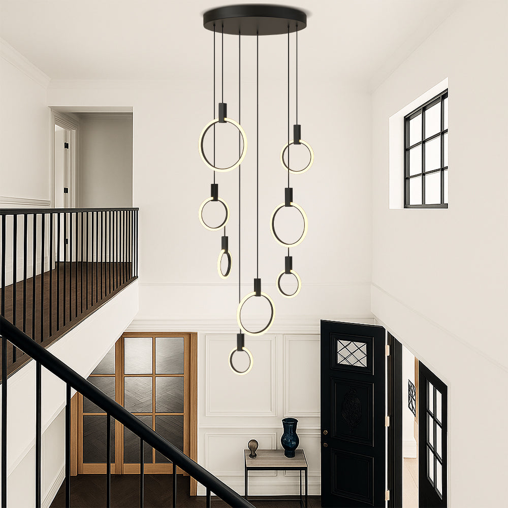 Lustre per scala 7/10 anelli