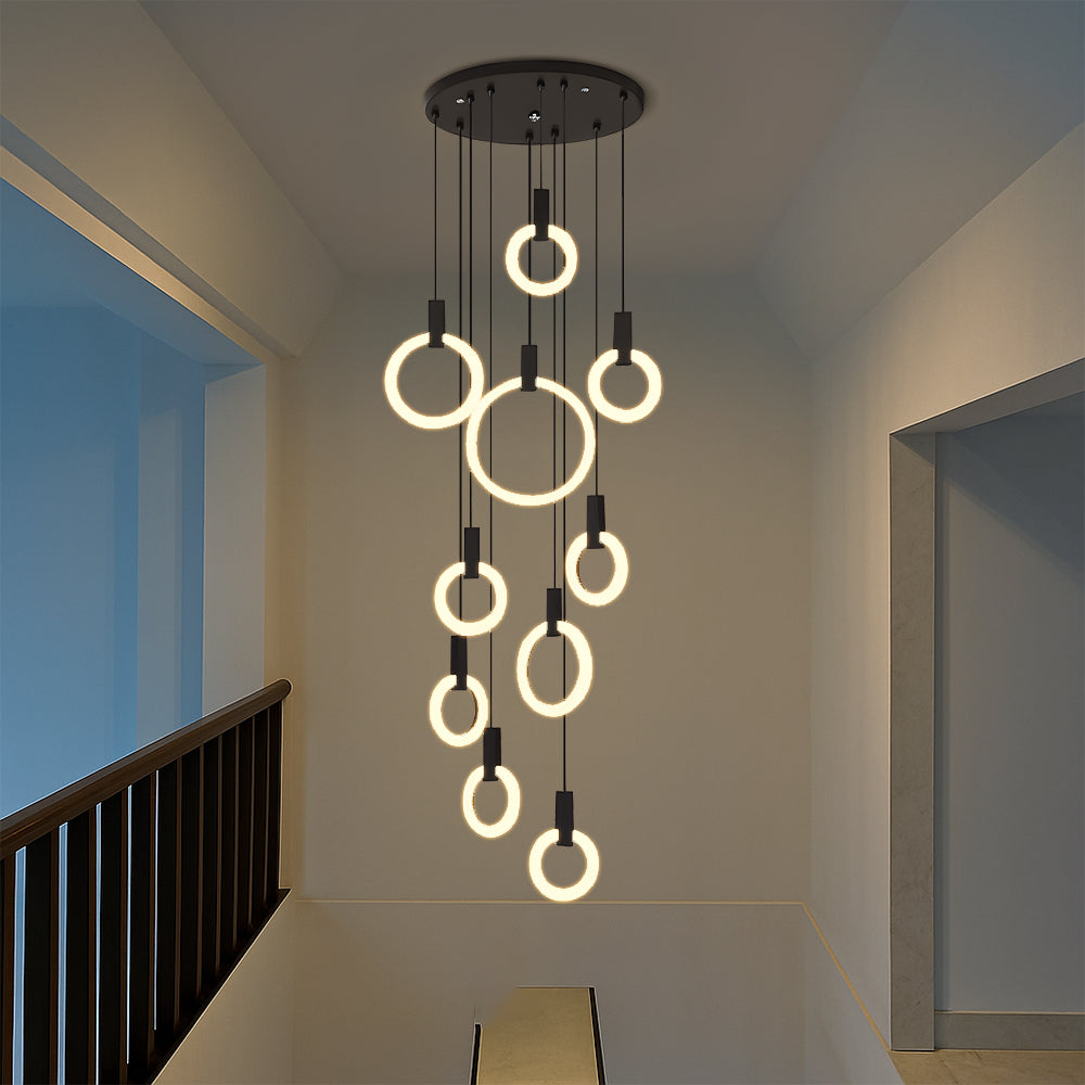 Lustre per scala 7/10 anelli