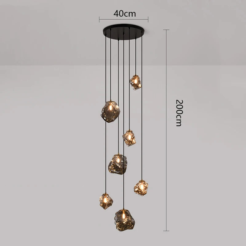 Lampadario per scale Nordic Villa